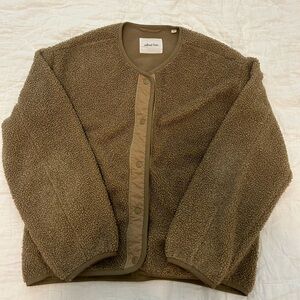 Aritzia Wilfred Sherpa Button Up Jacket - MOVING NEED GONE